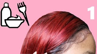 Beginners Lace Frontal Series : How To Dye A Frontal Red Without Destroying The Lace