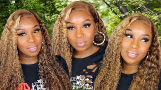 It'S Giving Beyonce! Best Ombre Vacation Curly Wave Highlight Lace Front Wig | Beauty Forever H