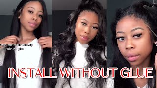 No Glue Quick & Easy Melted Hd Lace Frontal Wig Install Natural & Strong| Ft. Jessie'S   Select