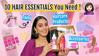 Top 10 Hair Essentials Every Girl Should Have | Hair Tools & Accessories, Monsoon Haircare & More !