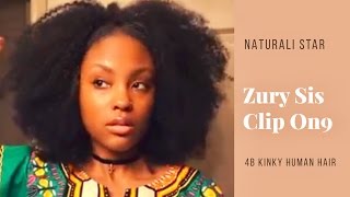 Crazy Realistic Natural Hair Clip On'S!! | Naturali Star Zury Sis 4B Kinky Hair | @Meekfro | Re