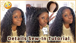 Detailed13X6 Big Hd Lace Frontal Wig | Traditional Frontal Sew In Tutorial Ft.@Ula Hair