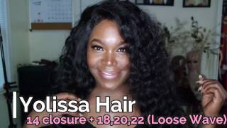 Hair Review: Yolissa Hair Peruvian Loose Wave W/ Lace Closure