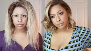 Watch Me Transform & Customize This Brazilian Blonde Ombre Wig! |  Luhair