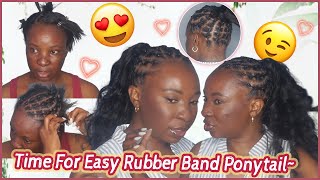 Steps To Do Rubber Band Updo With Loose Wave Bundles~ Extended Pony Hairstyle #Elfinhair Review