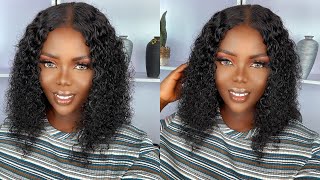 Aliexpress Back To School Sale Is Now! 5X5 Lace Closure Deep Curly Bob Natural | Ft. Alipearl Hair