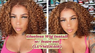 Glueless Wig Install W/ Leave Out Ft. Luvmehair