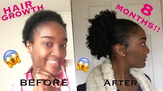 Grow Natural Hair In 8 Months! | How To, 4C Tips & Tricks