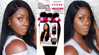 Bare & Natural Virgin Human Hair Lace Closure And Bundle Deal (Black Friday/Cyber Monday Sale)