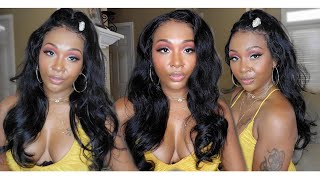 Affordable Body Wave Human Hair Wig Ft.Mslynn