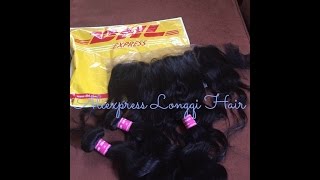 Longqi Hair /Brazilian Body Wave Lace Frontal And Bundles