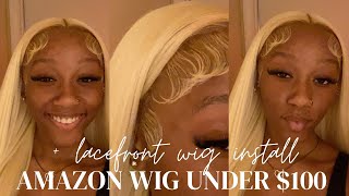 Amazon Wig Under $100 + Installing Lacefront Wig | Sensationnel Butta Lace | Jaahdiorr