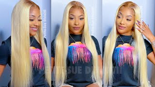 Melted Bone Straight #613 Lace Front Wig! Ft. Hurela Hair | Petite-Sue Divinitii