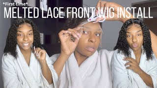 *First Time* Lace Frontal Install | Nikiss Hair | Amazon Wig Review