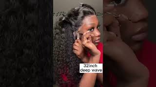 30 40 Inch Deep Wave Frontal Wig Human Hair 13X4 Curly Lace Front Wig Full Transparent Hd Lace