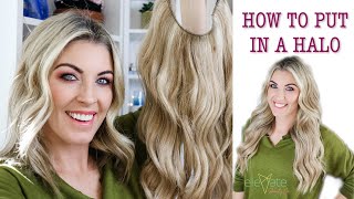 Halocouture Halo Hair Extension  Long Hair In Minutes!!! (Quick Demo Tutorial)