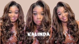 Kalinda//I'M Not A Fighter But Don'T Push Me//Outre 360Deg Human Hair Blend Hd Lace Fronta