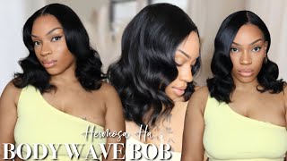 Soft Simple Waves On A Frontal Bob Wig  | Hermosa Hair