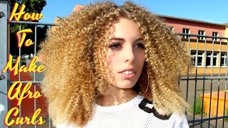 Best Tutorial Ever !! How To Make Straight Hair Super Tight Small Spiral Afro Curly / Straw Set