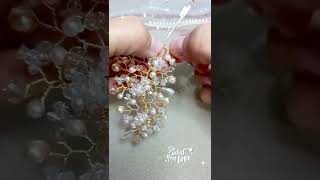 How To Make Crown Of Beads || Hair Jewelry Making || Diy || #Shorts