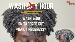 6. Weekly Wash (Day) Hour Routine For Short Tapered Tight Curls | #30Dayhairdetox #Seesomecurls