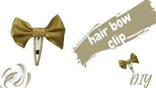 Silk Satin Hair Bow Diy | How To Make A Satin Hairbow Clip