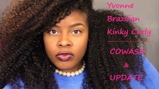 Aliexpress | Yvonne Hair Brazilian Kinky Curly | Cowash & Update