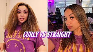 Laina G| Curly Vs Straight