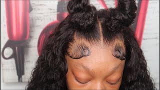 2 Buns Tutorial Frontal Wig Install Ft Unice Hair