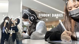 Student Life In Korea // School Class, Cafe Study, Hair Salon, Fun W Friends