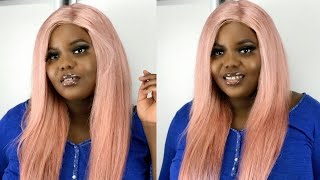 *Huge Giveaway* + How To Dye Blonde 613 Lace Front Wig To Rosey Pink + Install | Ft. Arabella Hair