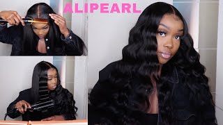 Alipearl Hair |Perfect Crimps | Unboxing Brazilian Body Wave & 5X5 Closure Initial Review
