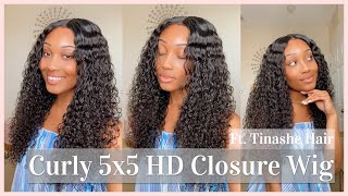 Glueless Curly 5X5 Hd Closure Wig | Tinashe Hair | The Perfect Vacation Hair