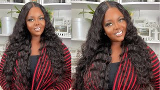 Best Quality Loose Wave Lace Closure Wig, No Glue Install + Beginner Friendly | Ft. Moxika Hair