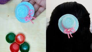 Easy Diy Plastic Bottle Cap Hair Clips Making |Small Business Ideas