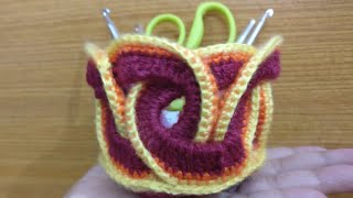 Crochet Basket For Candies, Stationery, Gifting Option, Christmas Gift,Very Easy,Beginners Friendly