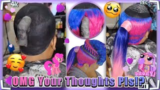 #Viral #Lmao Hair Inspiration!Quick Weave Ombre Color Weft + Low Ponytail Ft.#Elfinhair
