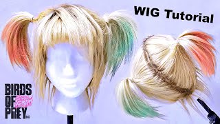 How I Style & Color Sturdy Up-Do Wigs! (Harley Quinn Bop) Cosplay Tutorial