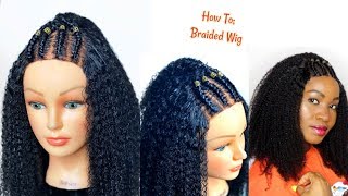 How To Transform Your Wig | How To Braid Afro Kinky Curly Hair Wig