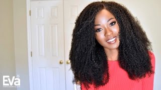 Beautiful Natural Afro Kinky Curly Human Hair Full Lace Wig - Ns16-K | Evawigs Review