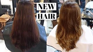 Korean Hair Salon Experience: Getting My Hair Done  (Highlights + Korean Cut) | Philippines