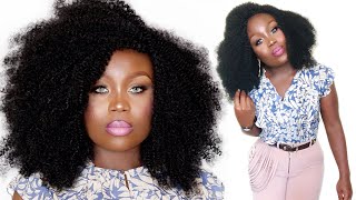 Diy - Afro Kinky Curly Wig Using Darling Passion Twist Crochet Braid | Natural Looking | Type 4 Hair