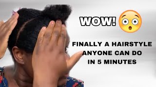The Most Simplest 4C Natural Hairstyle That You Would Want To Try