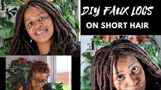 Faux Locs On Short Hair | Diy | Soft And Silky Afro Kinky Hair