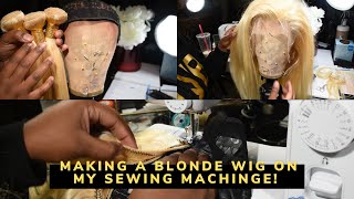 How To: Make A 613 Lace Frontal Wig On A Sewing Machine, Measure Ventilated Wig Cap, Remove Plastic