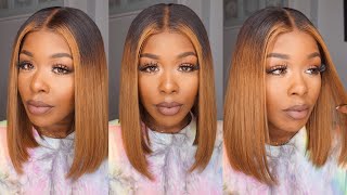 Must Have Summer 19' Wig! Perfect Blonde Ombre Bob Of "Woc" 360 Lace Front Bestlacewi