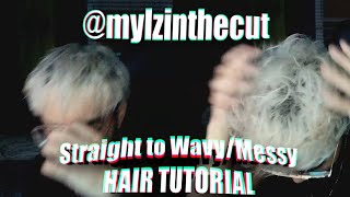 Straight To Wavy/Messy W/No Perm | Hairstyle Tutorial By @Mylzinthecut | The Mylz Hairstyle!