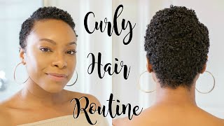 Twa Curly Hair Routine | Wash And Go For Short Natural Hair | Type 4 Natural Hair