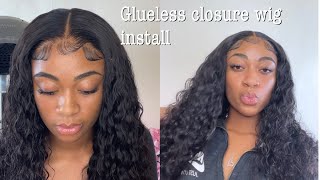 Customizing & Installing Glueless Closure Wig Tutorial