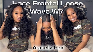 Best Loose Wavy Wig|13X4 Lace Front Wig Install & Review Ft  Arabella Hair | Tanaania